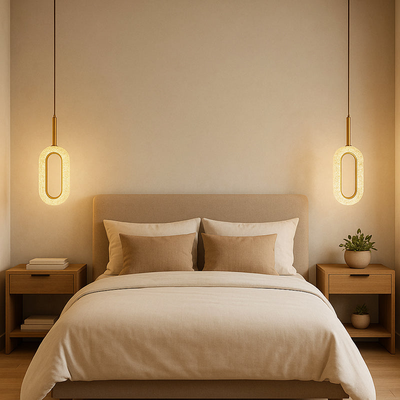 Infinity Oval LED Glass Ceiling Lamp - Gold media 7