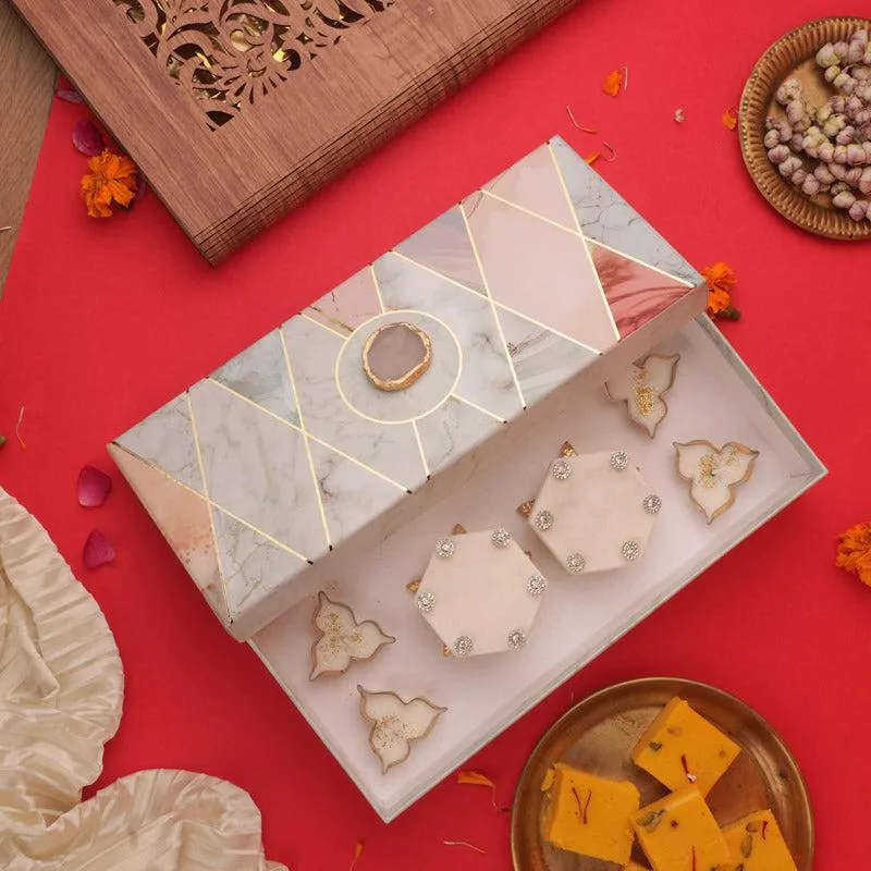 Mithuna Hexa Marble Festive Gift Box media 1