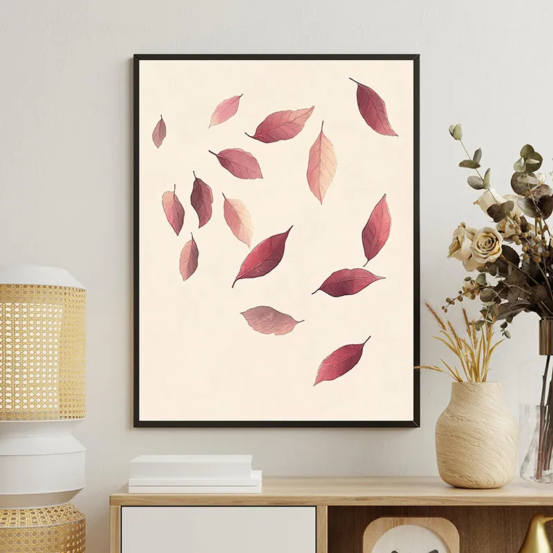 Leaves In Wind Wall Art With Resin Frame media 1