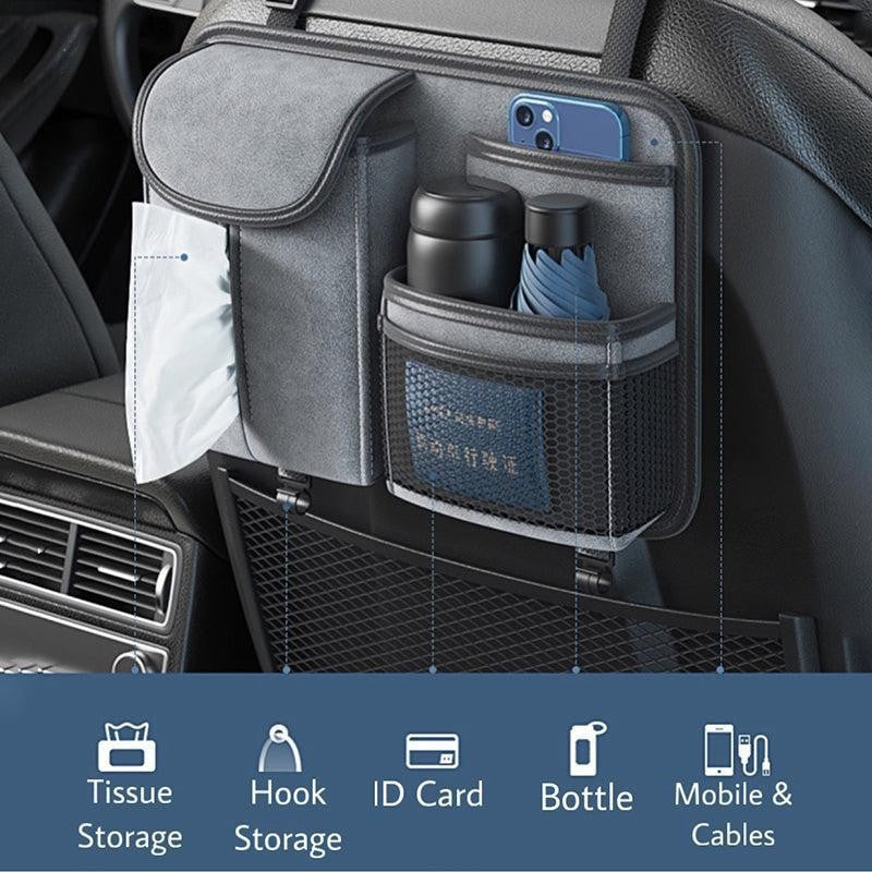 Seat Neat Oxford Fabric Car Seat Organizer - Light Grey media 6