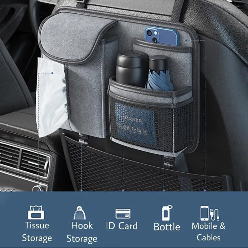 Seat Neat Oxford Fabric Car Seat Organizer - Light Grey media 6