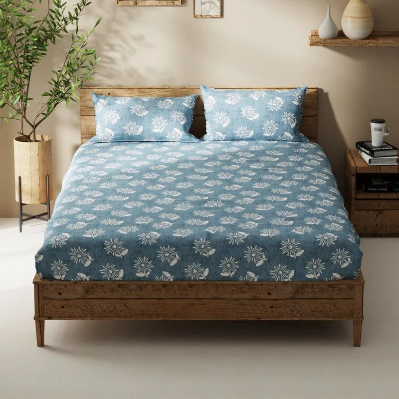 Myden Bedsheet (Blue) - 115 GSM media 3