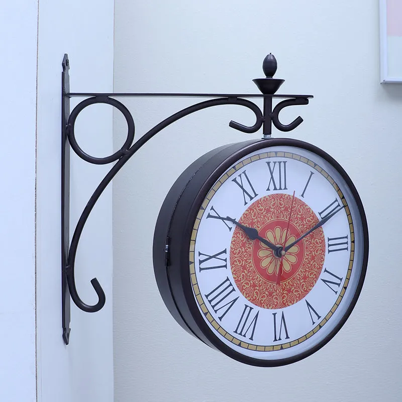 Metal Meridian Iron Wall Clock media 3