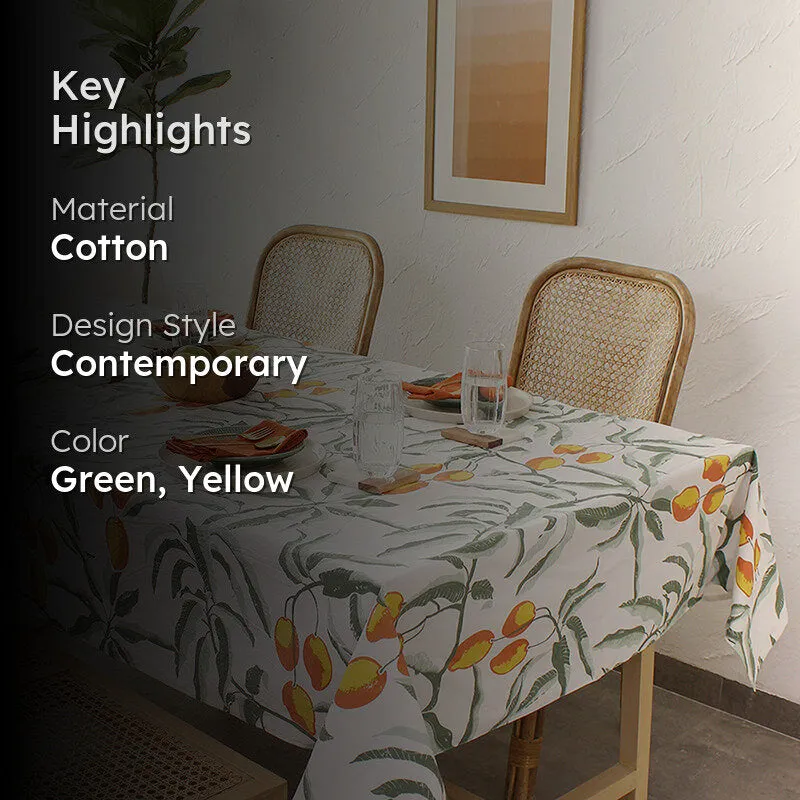 Orchard Cotton Table Cover - Orange media 2