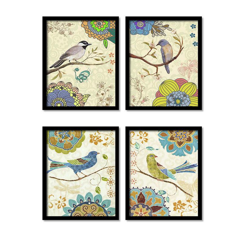 Bird Halo Garden Wall Art - Set of Four media 3