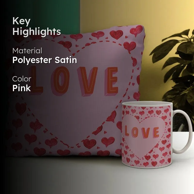 Love Beauty Cushion Cover & Mug (300 ML) - Two Piece Set media 2