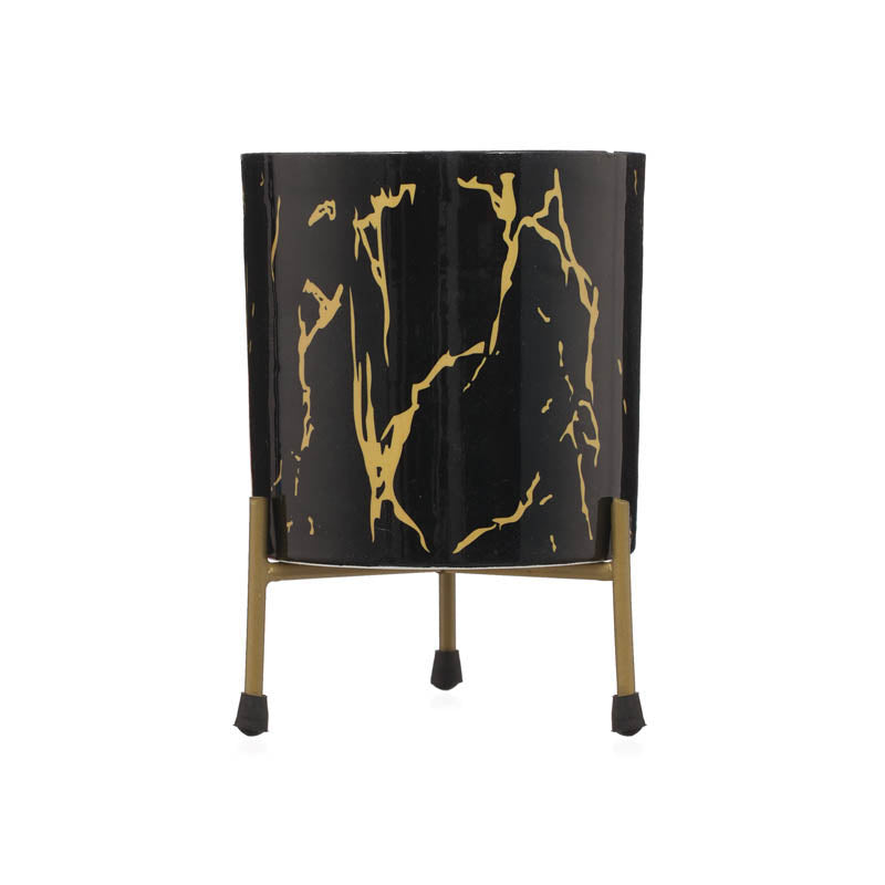 Nauko Planter With Stand (Black) - Two Piece set media 14
