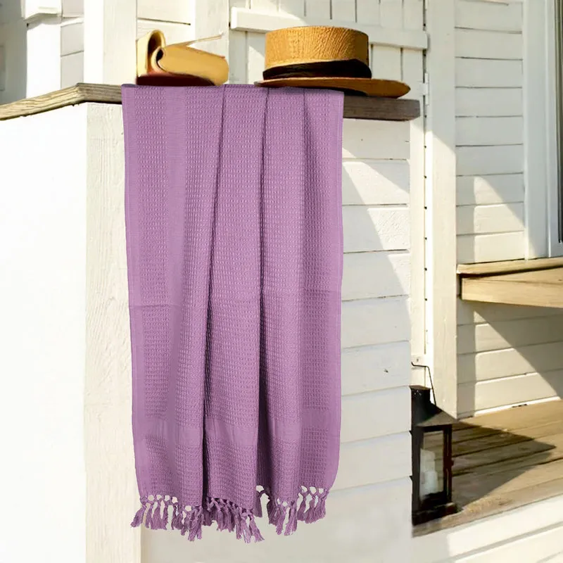 Bliss Cotton Bath Towel - Purple media 1