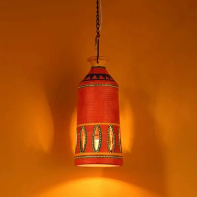 Shaima Terracotta Ceiling Lamp media 1