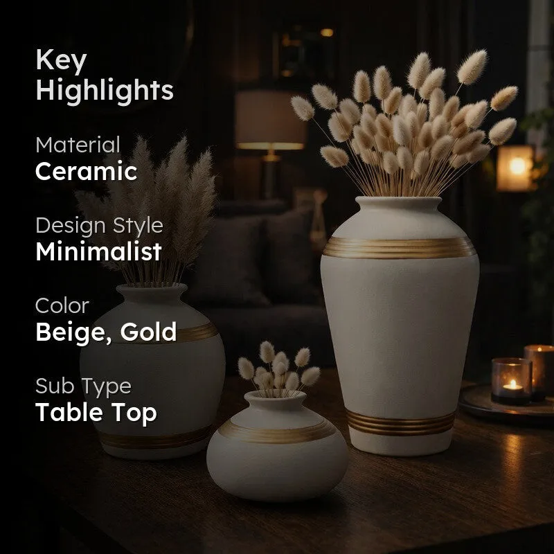 Silhouette Ceramic Vase - Set of Three media 2