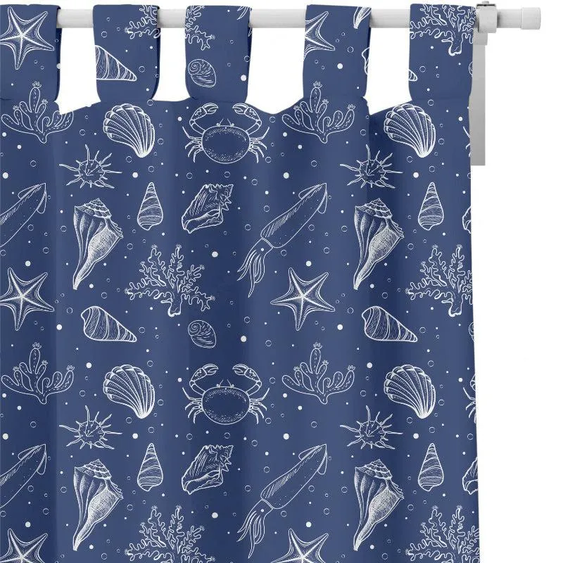 Sea Side Tab Top Medium Width Curtain media 6