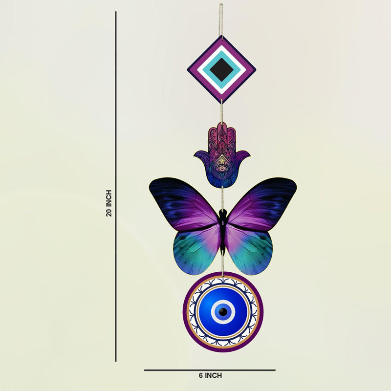 Butterfly Nazar I Polyester & MDF Wall Hanging media 5