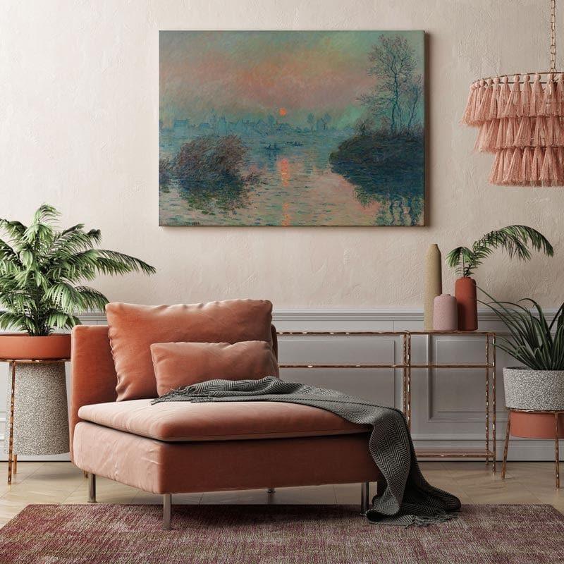The Evening Sun Canvas Wall Painting - Gallery Wrap