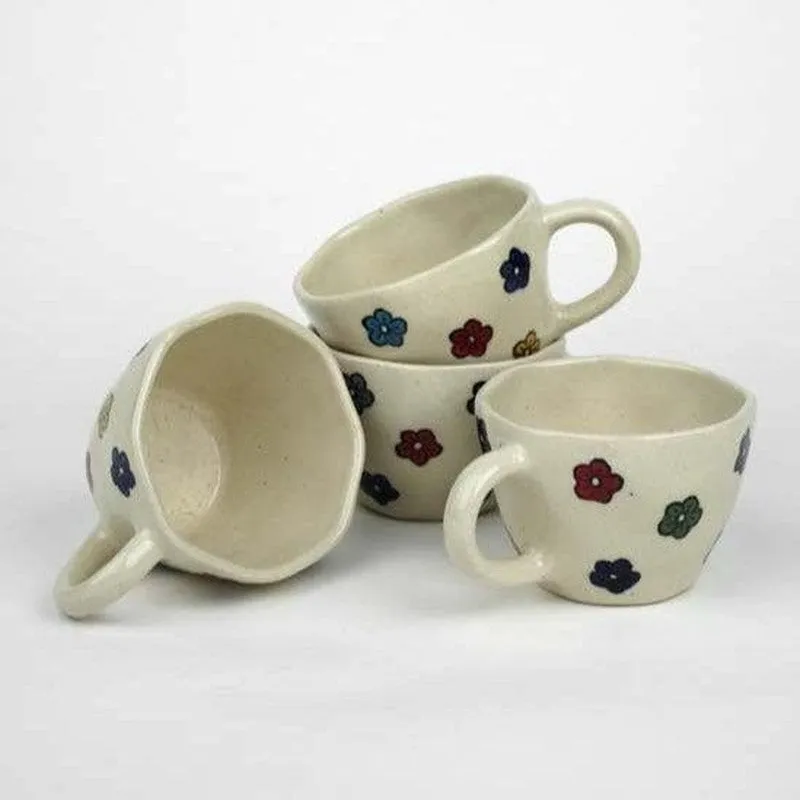 Sweet Ceramic Tea Cup (210 mL Each) -  Set of Four media 3