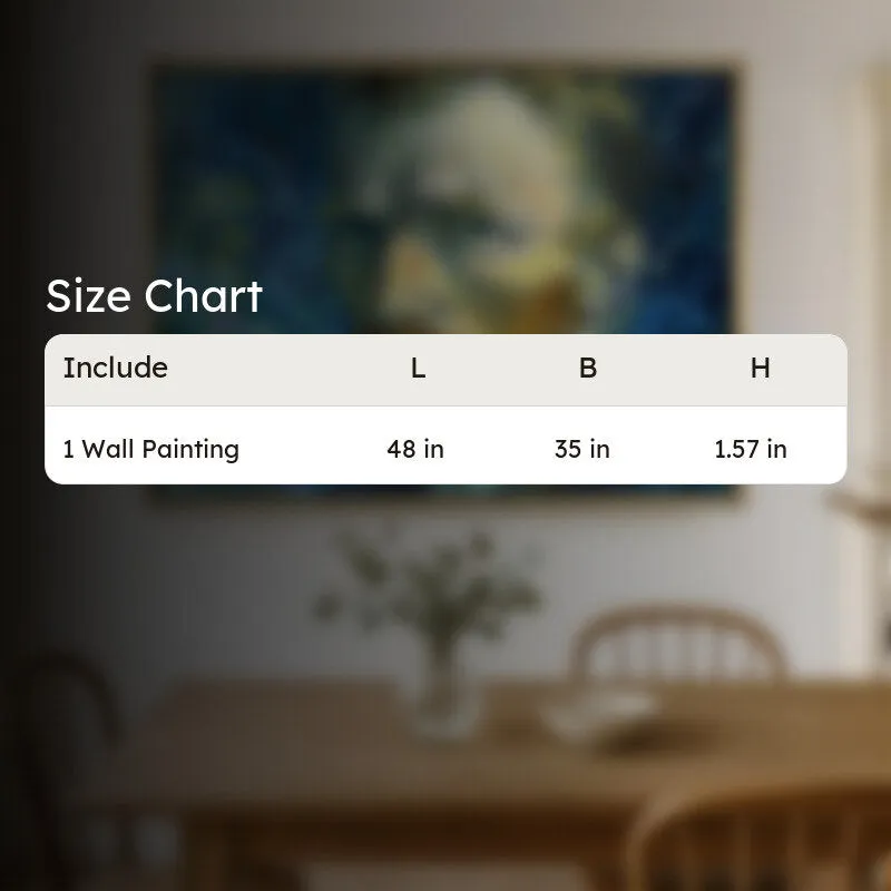 Soulful Stare Canvas Wall Painting With Frame media 9