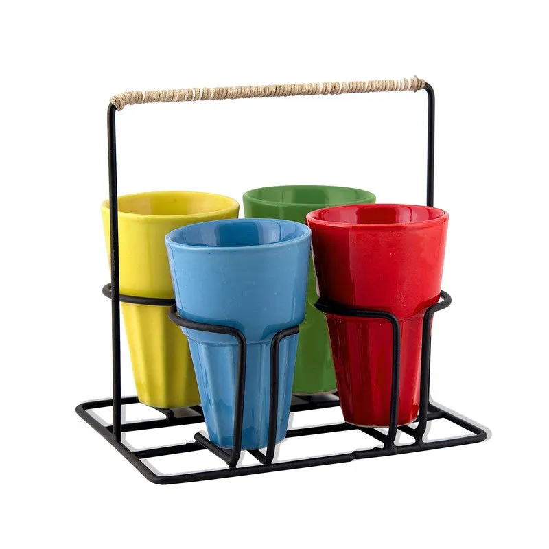 Terra Loom Kulhad (120 mL) - Five Piece Set media 3