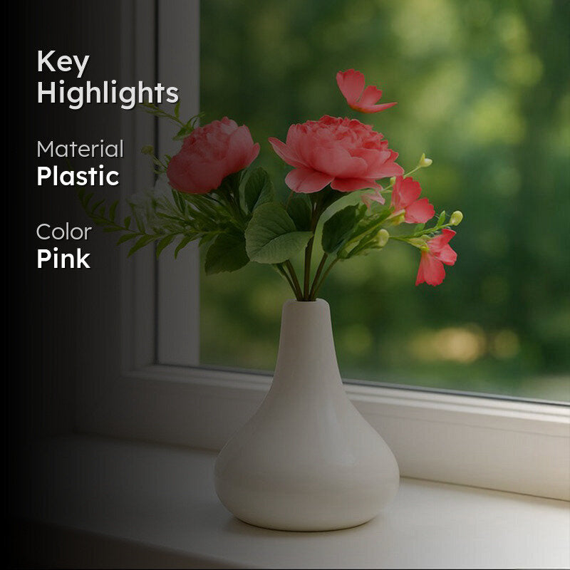 Rossity Faux Rose Bouquet (Pink) - Set Of Three media 2