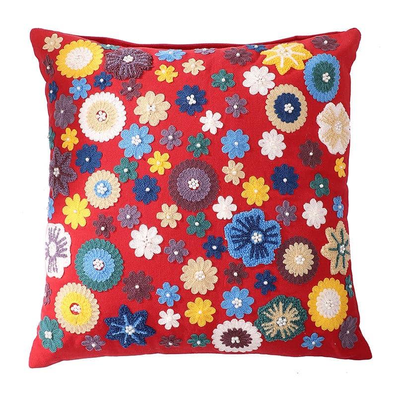 Floro Blast Cushion Cover - Red media 4