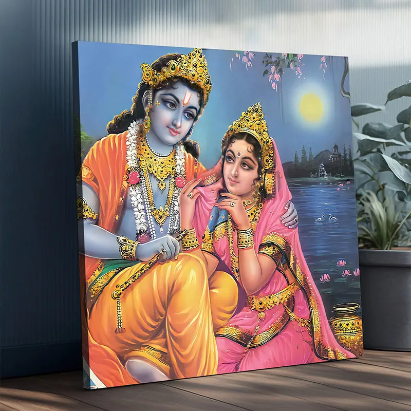 Gaze Of Radha Canvas Wall Art media 4