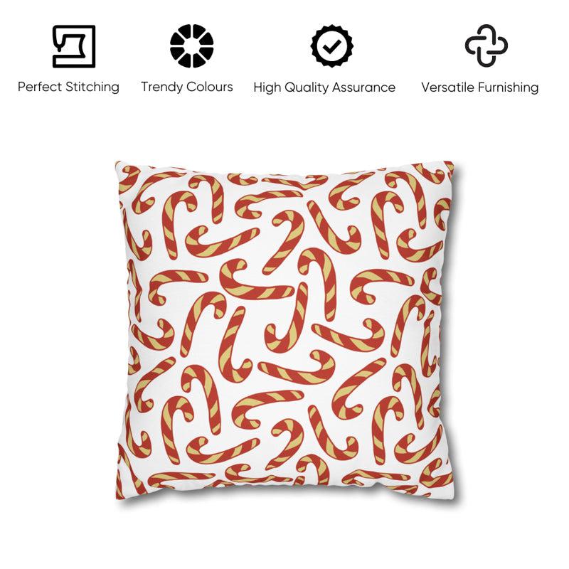 Sugar Swirls Velvet Christmas Cushion Cover media 5