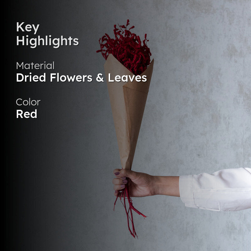 Ariel Statice Flower Bunch - Red media 2