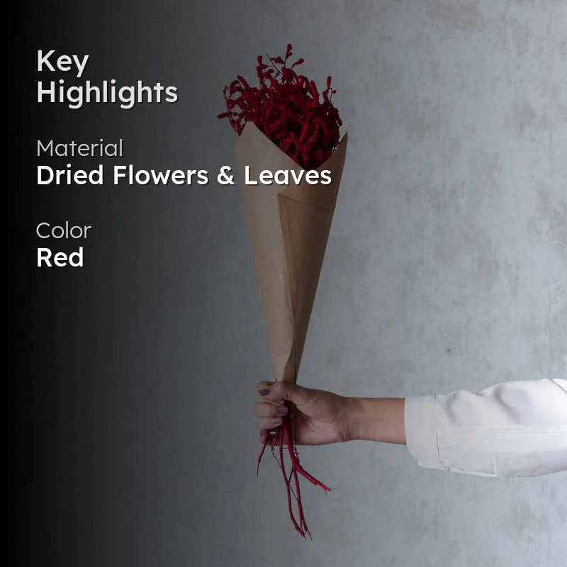 Ariel Statice Flower Bunch - Red media 2