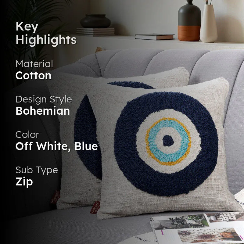 Nazar Tufted Cushion Cover Set - Set Of Two media 2
