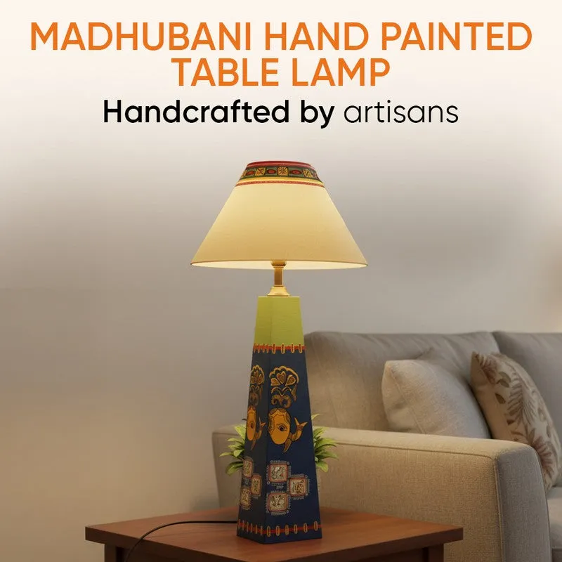 Kanshika Wooden Table Lamp - Multicolor media 3