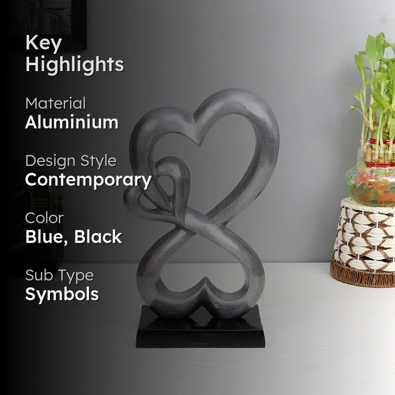Heart Of Home Showpiece (Black & Blue) - Small media 2