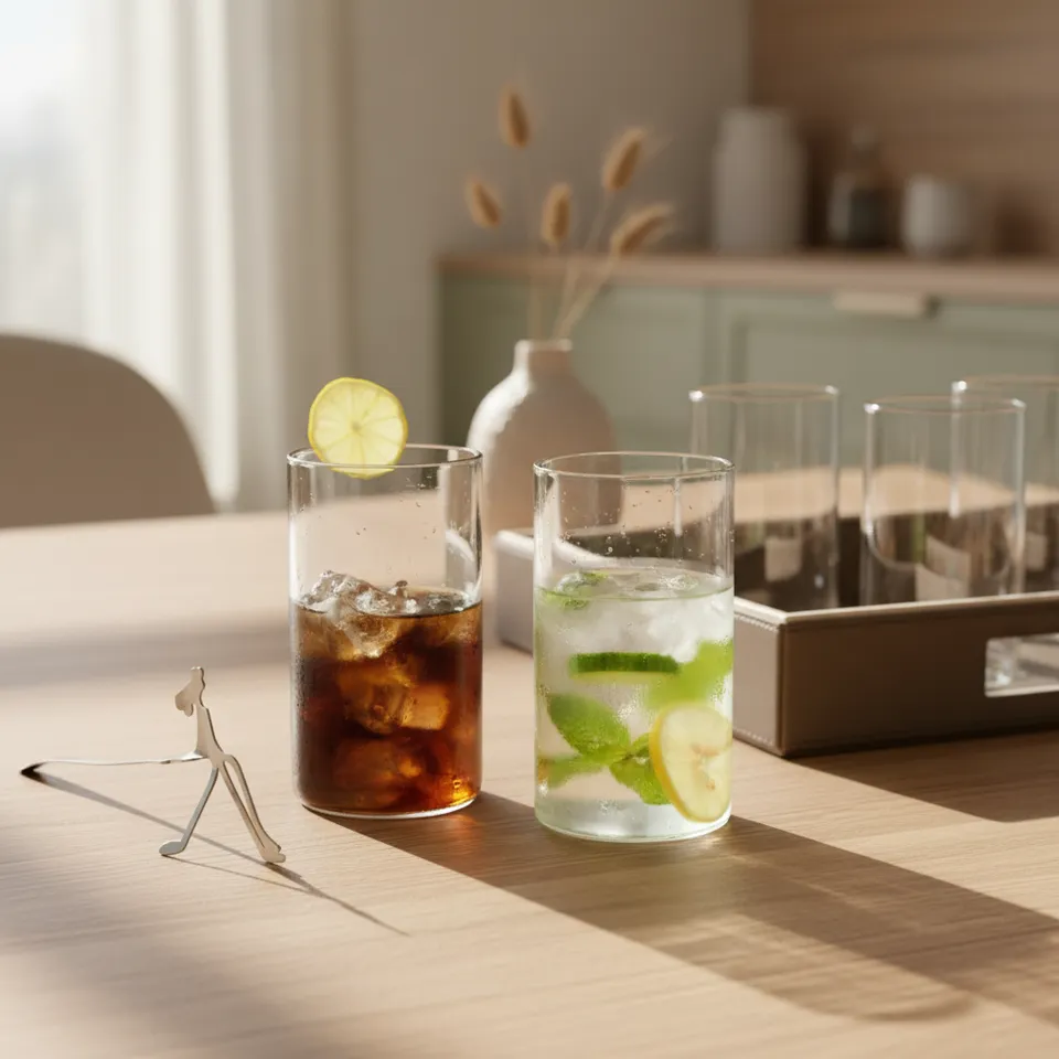 Conglo Glass Tumbler - 340 ML media 1