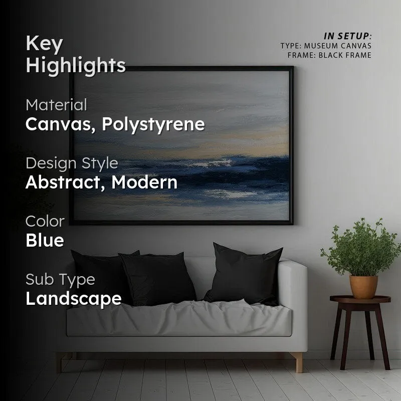 Harvest Reflections Canvas Wall Painting - Black Frame media 2