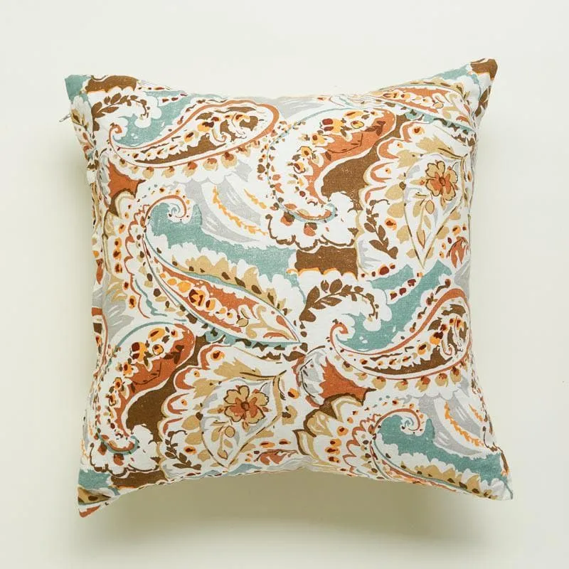 Paisley Rush Cushion Cover (Brown) - Set Of Two media 3