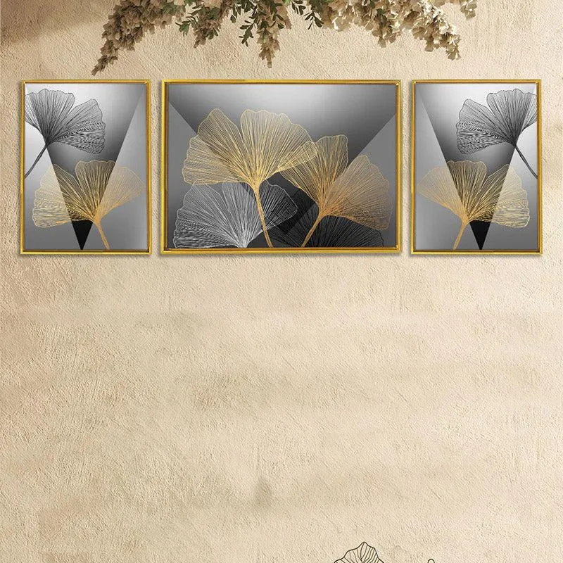 Tori Cotton Canvas Wall Art - Set Of Three media 1