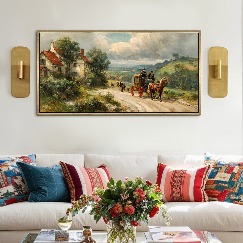 Rustic Carriage Street Wall Art