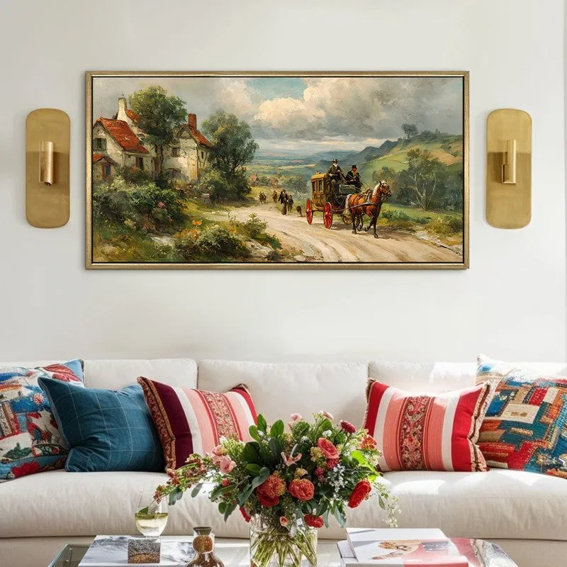Rustic Carriage Street Wall Art media 1