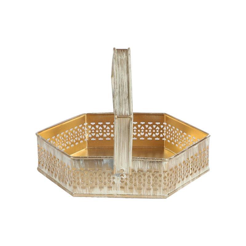 Hexa Tone Metal Iron Storage Basket media 4