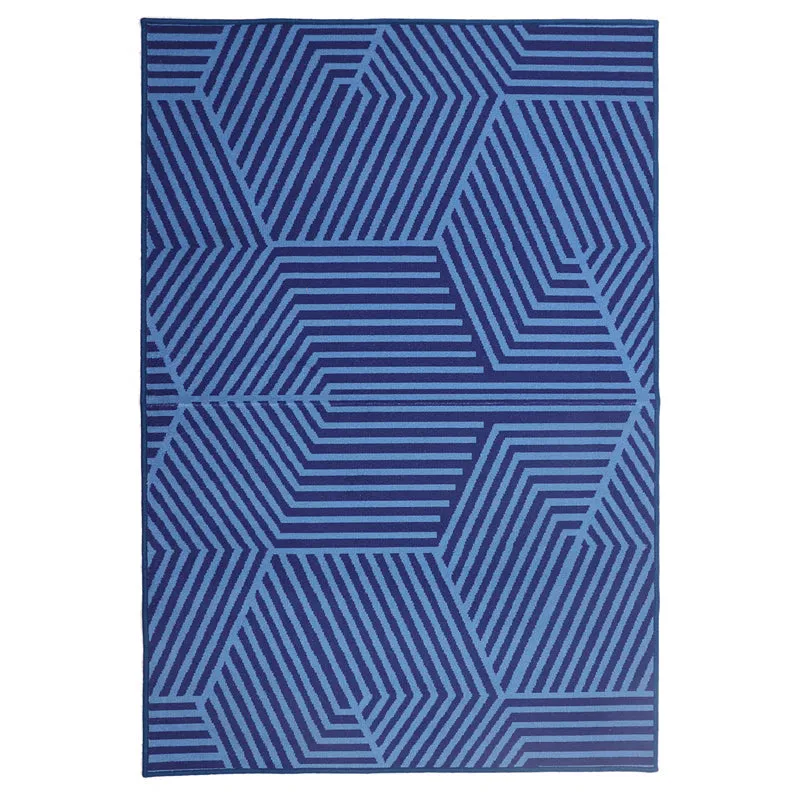 Hexagonal Matrix Anti-Skid Carpet - Blue media 1