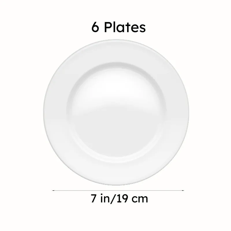 Caspian Porcelain Quarter Plate (Grey) - Set Of Six media 9
