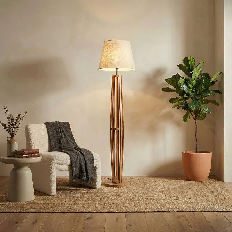 Zephyra Wooden Floor Lamp media 1