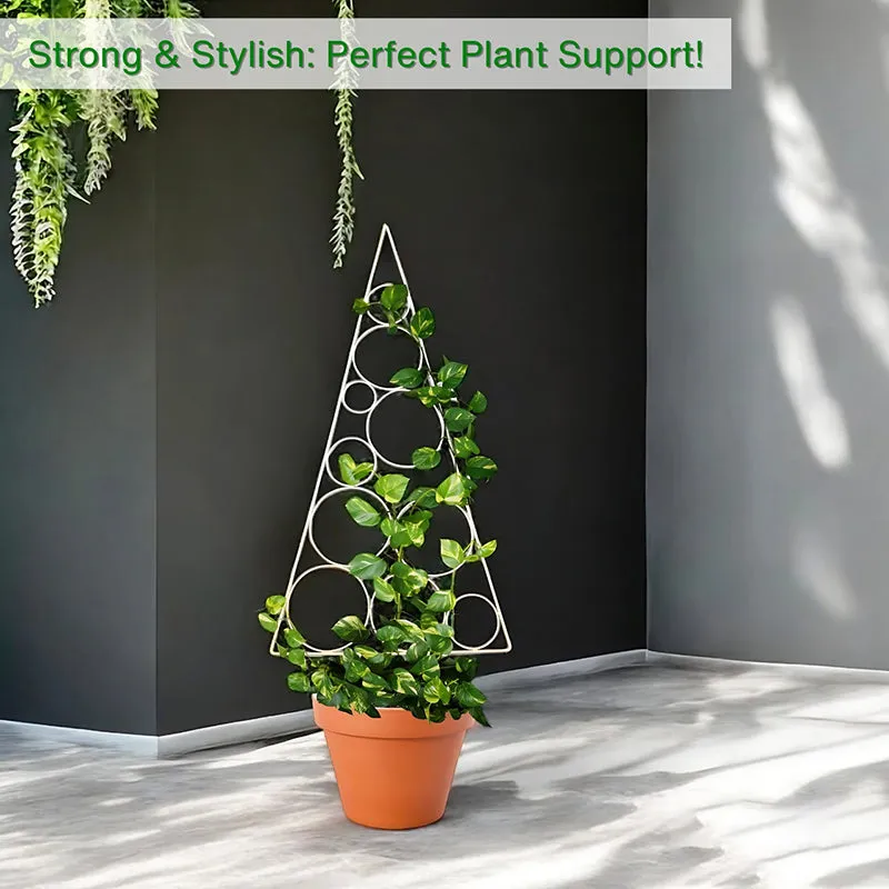 Nova Fir Trellis Metal Planter Stand - White media 4