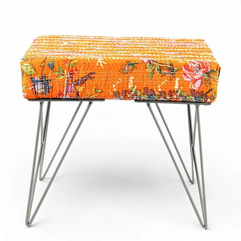 Havex Sheesham Wooden Stools (Orange) - Set Of Two media 4