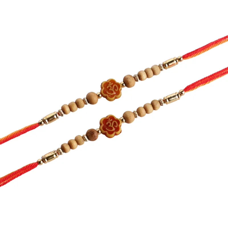 Aum I Rakhi with Roli Chawal - Thirteen Piece Set media 5
