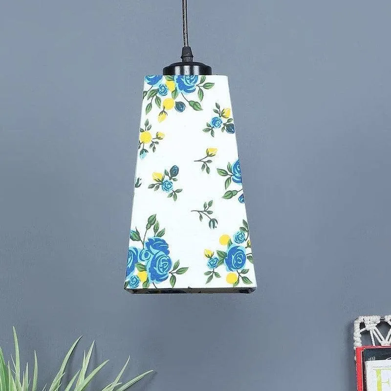 Floral Glow Fabric Ceiling Lamp media 4