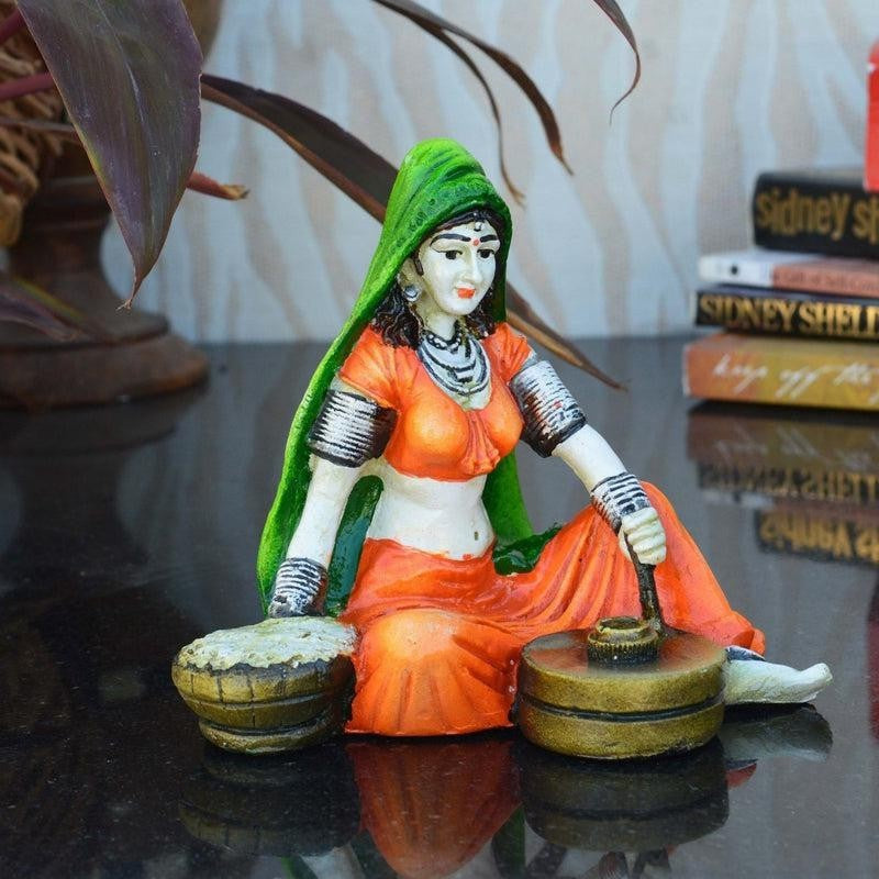 Rajasthani Naari Polyresin Showpiece media 4