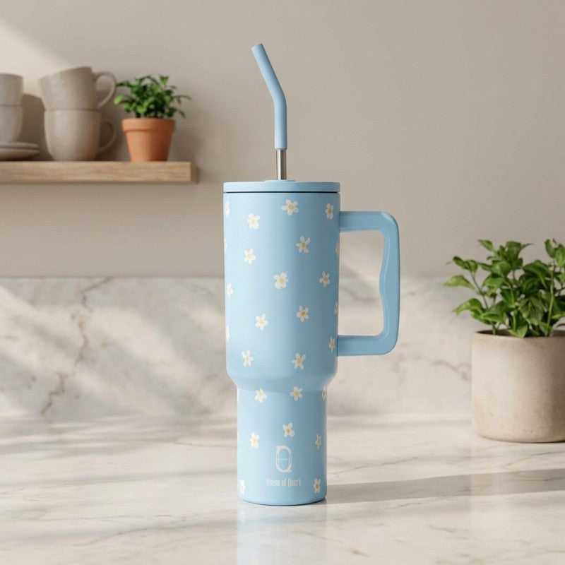 Petite Floral Stainless Steel Tumbler - 1200 ML