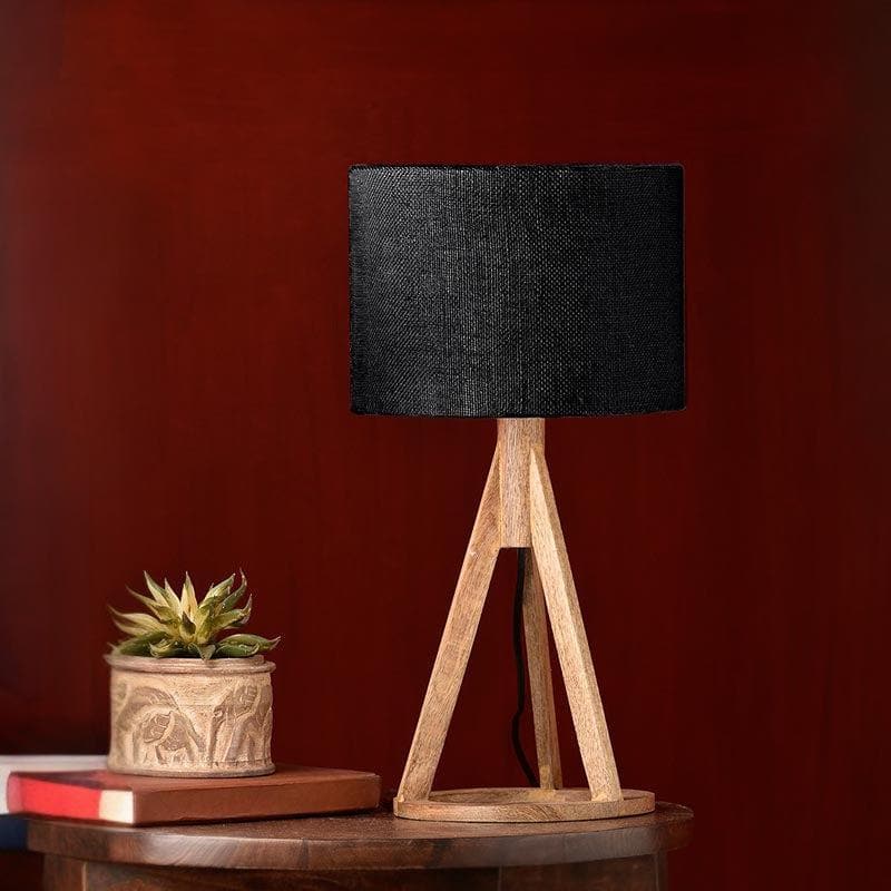 Classy With Twist Fabric Table Lamp - Black,Brown media 3