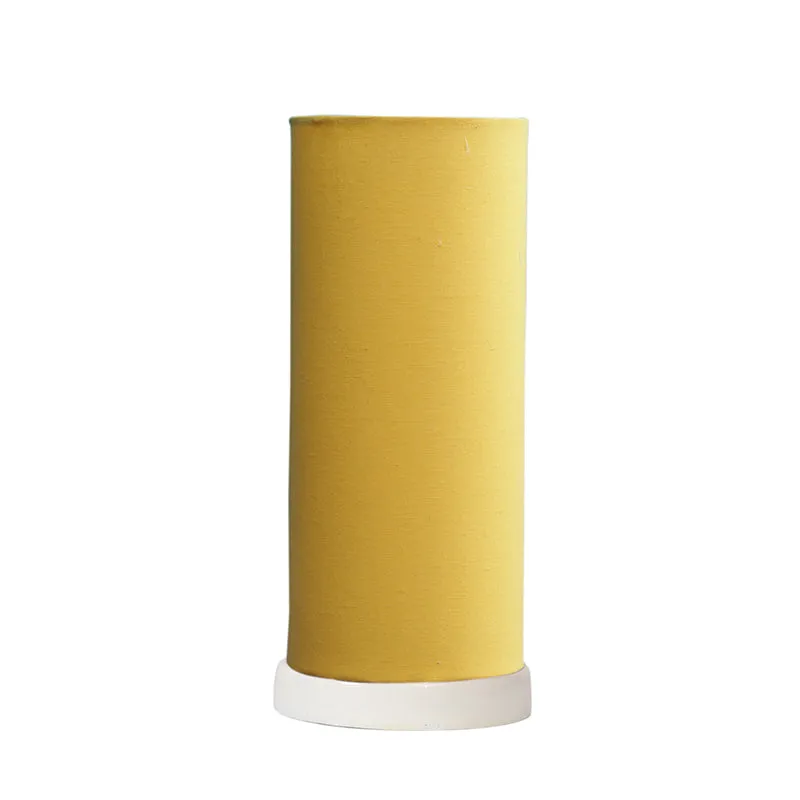 Esto Tower Wooden Table Lamp - Yellow,White media 4