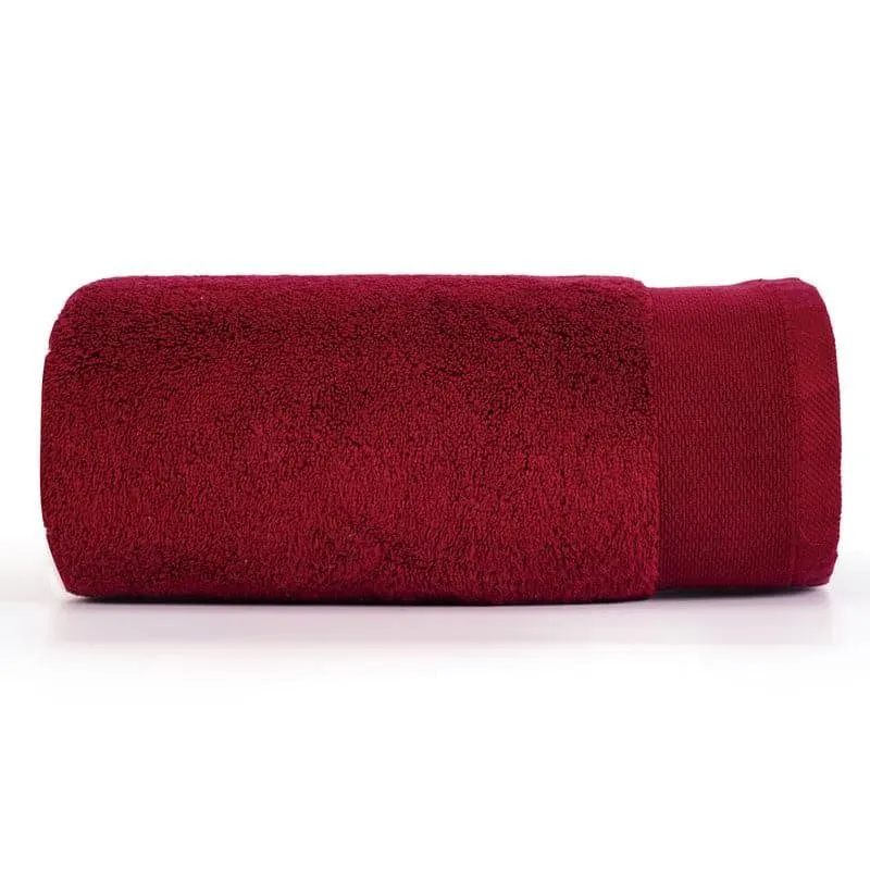 Micro Cotton Soft Serenity Solid Bath Towel - Red media 5