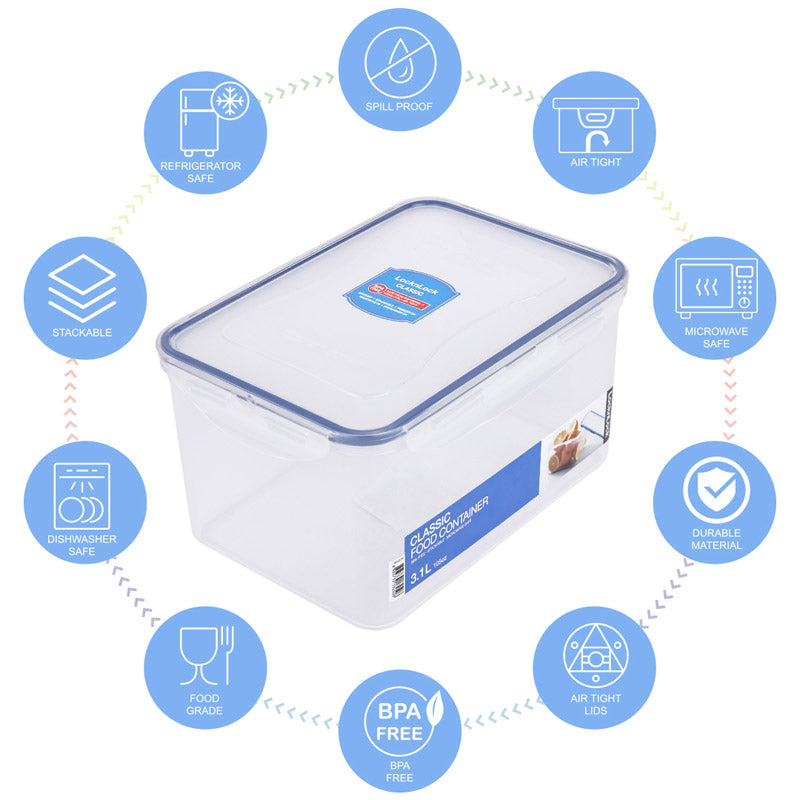 Cuzi Airtight Plastic Container - 3100 mL media 8