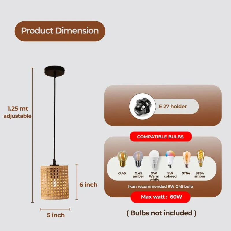Orranil Rattan Ceiling Lamp media 8